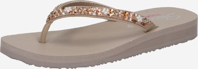 SKECHERS Klipklappere 'Meditation Daisy Garden' i guld / taupe / hvid, Produktvisning