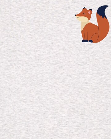 Maglietta ' Cute Fox ' di Watapparel in bianco