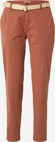 ESPRIT Lærredsbukser i brun: forside