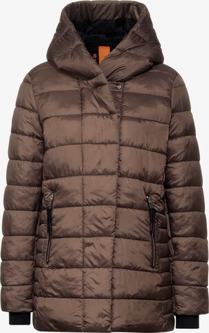 STREET ONE Winter Coat in Brown: front