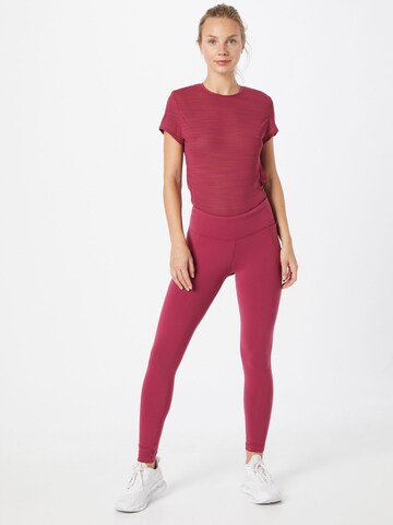 Skinny Pantaloni sport 'Lux' de la Reebok pe roz