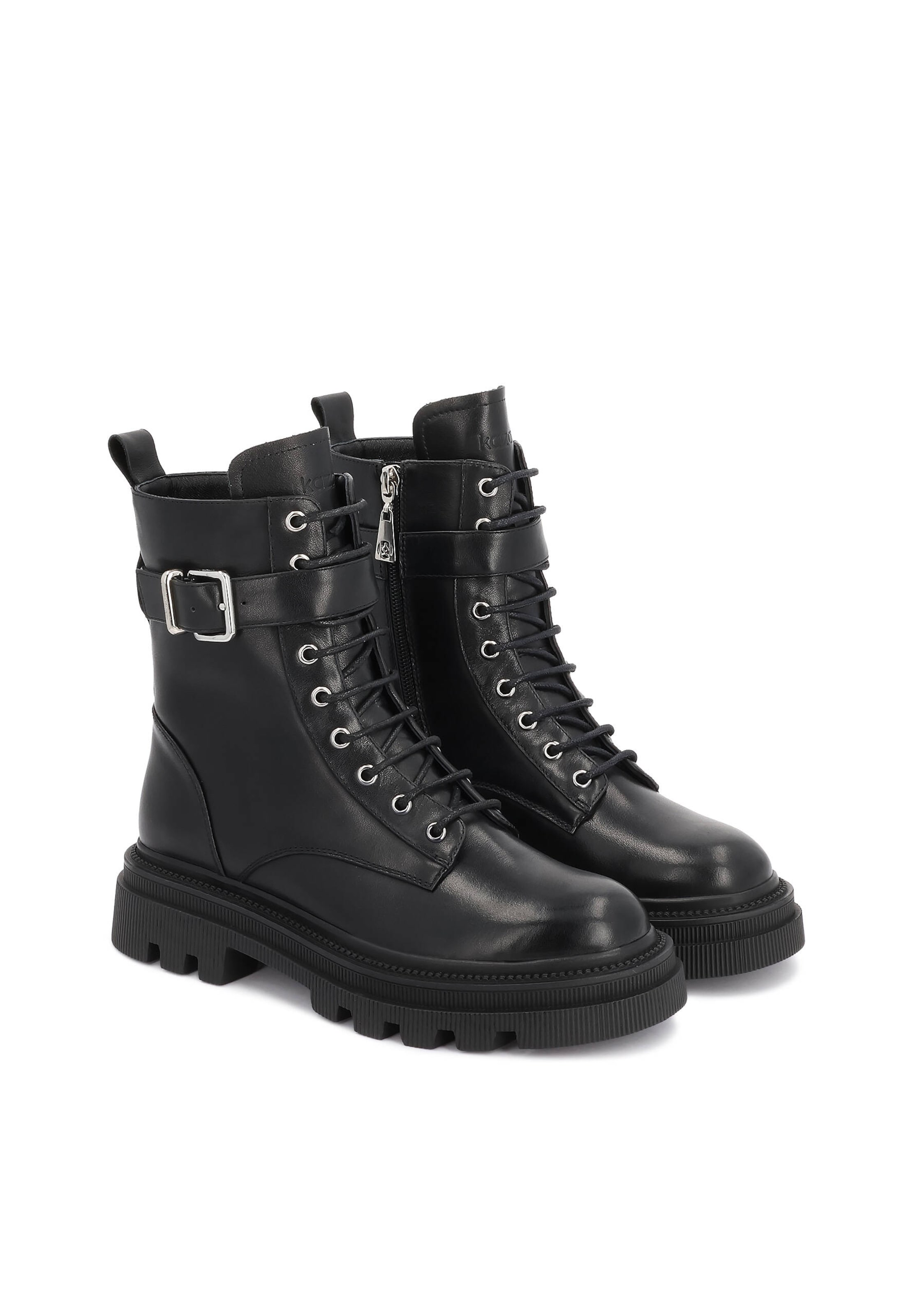 Kazar Schnürstiefelette in Schwarz