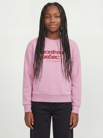 Sweat-shirt 'JXMERLE' JJXX en rose : devant