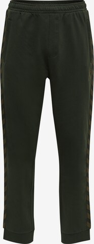 Hummel Tapered Workout Pants 'Move' in Green: front