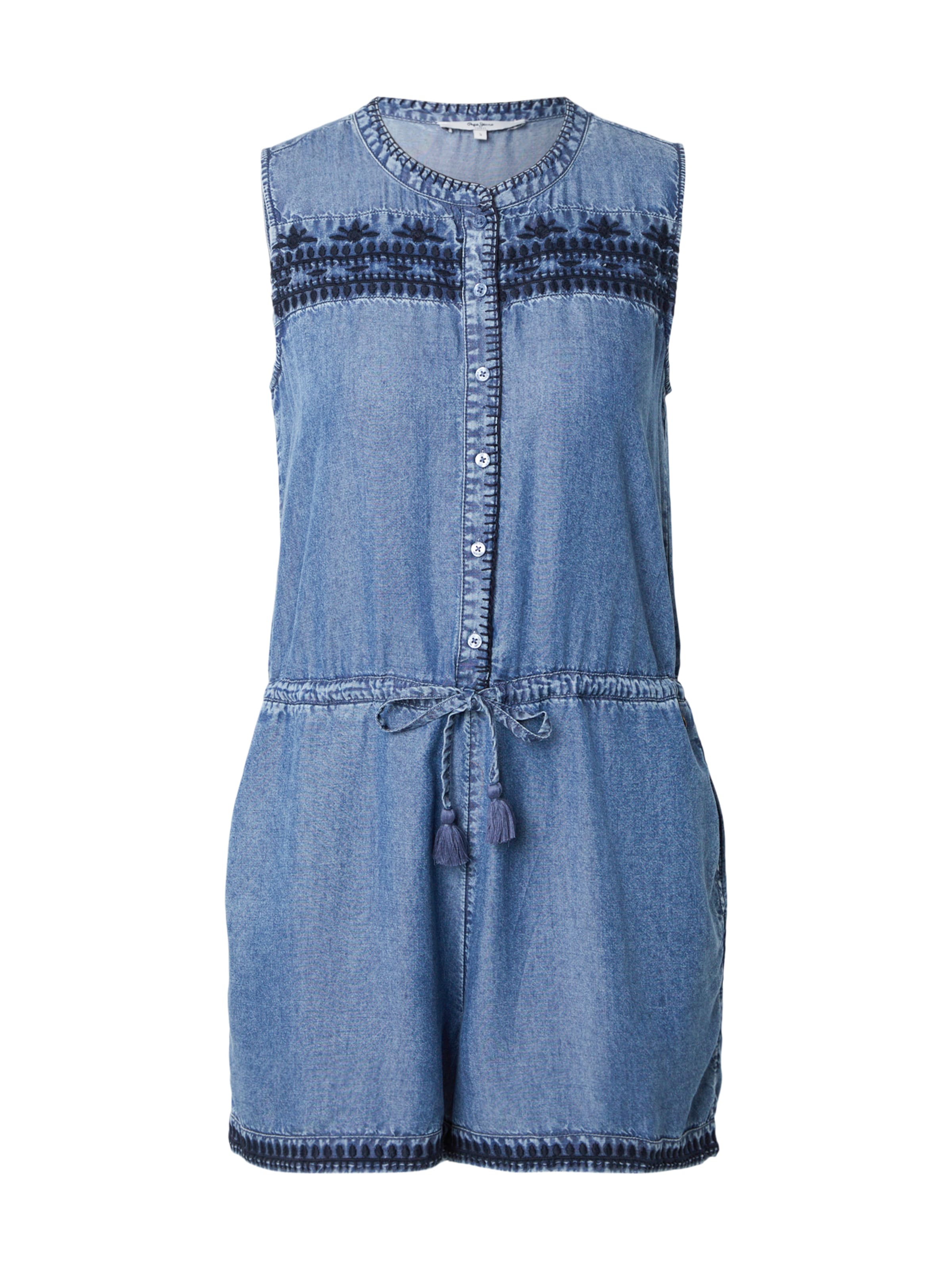 Pepe Jeans Комбинезон в Темно-синий / Джинсовый синий, Обзор товара