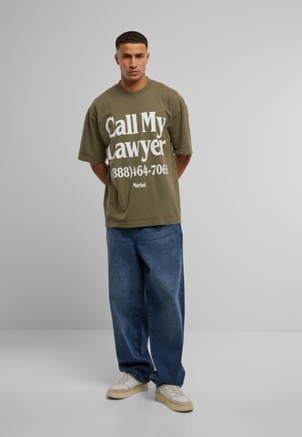 MARKET T-Shirt 'Call My Lawyer' in Grün