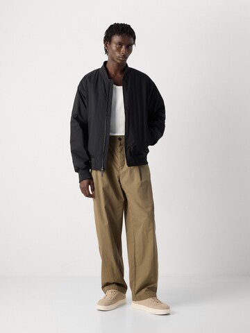 Calvin Klein Baggy Pleat-front trousers in Green