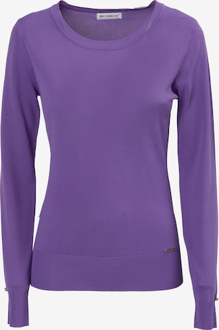 Pull-over Influencer en violet : devant