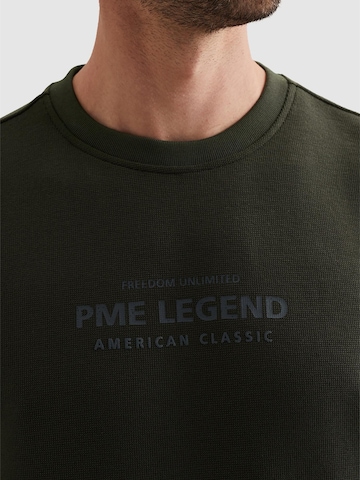 PME Legend - Sudadera 'PME LEGEND - Sweatshirt with artwork and ribbed collar' en verde