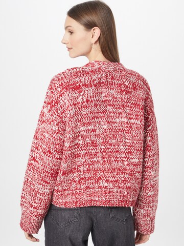 OUI Knit Cardigan in Red