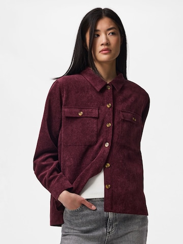 Camicia da donna 'PCEffi' di PIECES in rosso: frontale