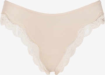String 'Lace Tanga' di cfab in beige: frontale