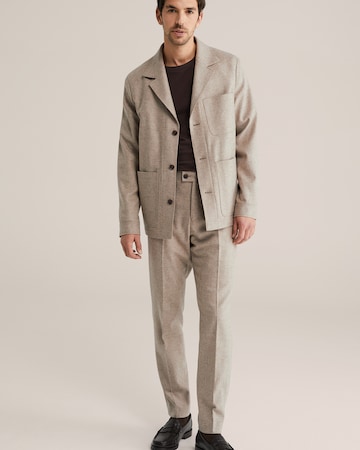 smėlio WE Fashion Standartinis modelis Klasikinis švarkas