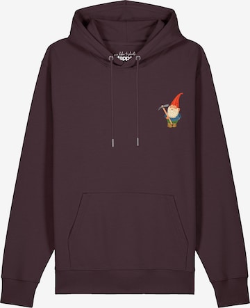 Sweat-shirt 'Gartenzwerg' Watapparel en rouge : devant