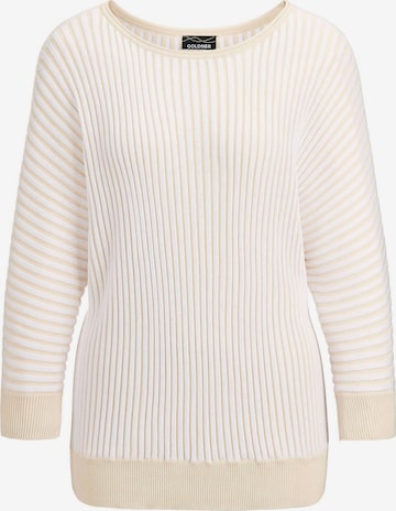 Pull-over Goldner en beige : devant
