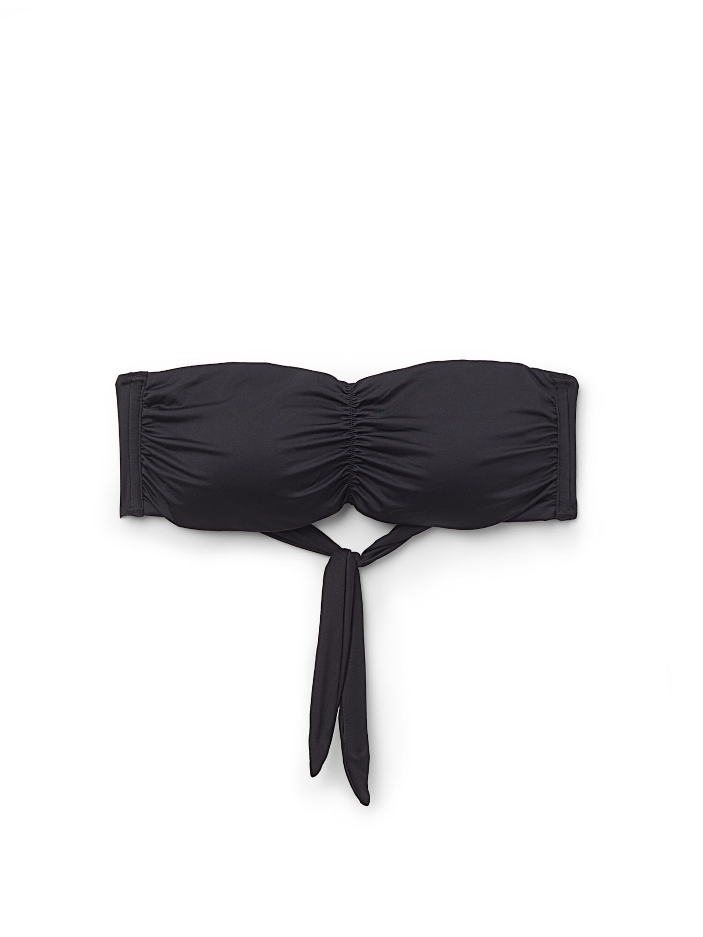 Tezenis Bandeau Bikini Top in Black: front