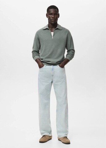 MANGO MAN Pullover 'Tenp' in Grün