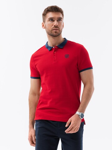 Ombre Shirt 'S1634' in Rood: voorkant