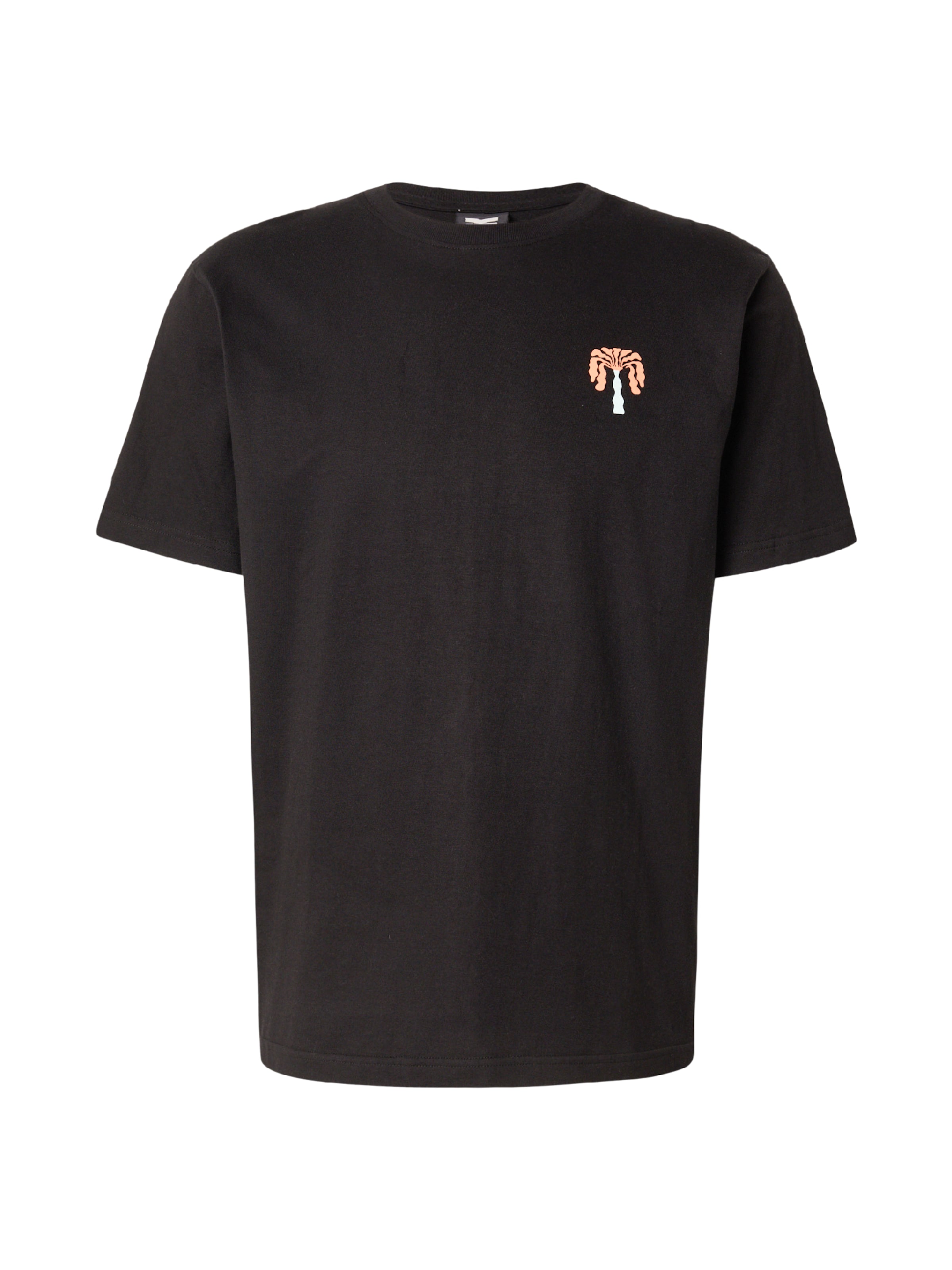 Maglietta 'PARADISE' di Kaotiko in nero: frontale