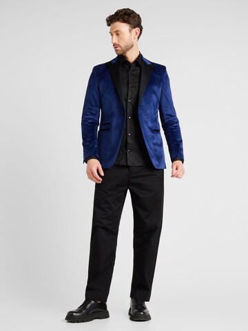 Karl Lagerfeld Regular fit Colbert 'FORTUNE' in Blauw