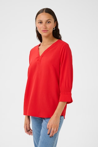 Kaffe - Blusa 'KALinda' em vermelho: frente
