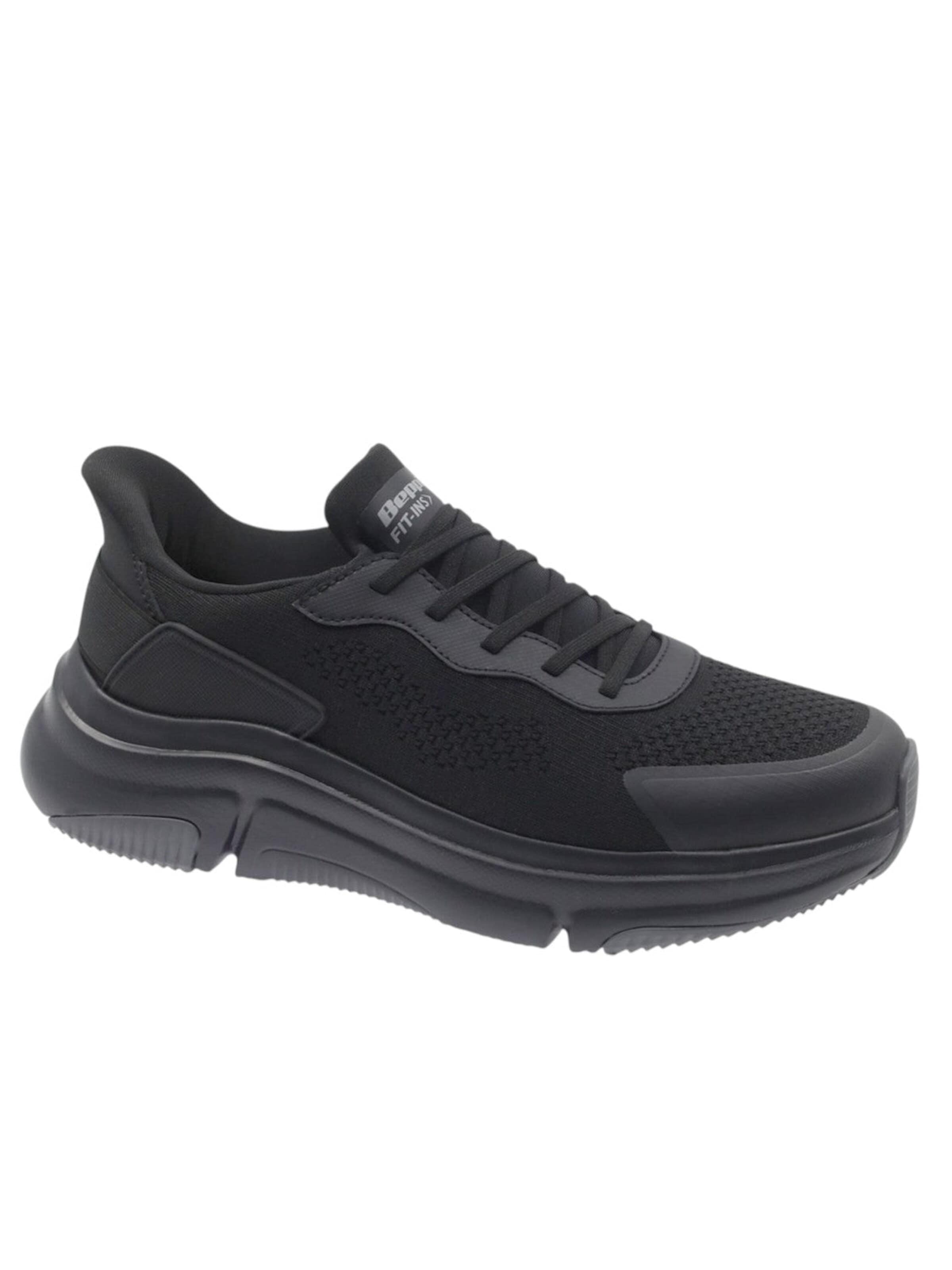 Beppi Sportlicher Schnürschuh 'Casual Sport Shoe'‌‌‌‌‌ in Schwarz: Vorderseite