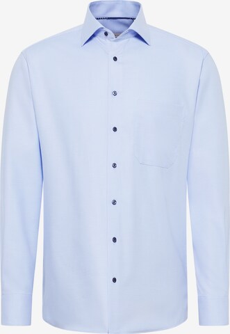 ETERNA Comfort fit Button Up Shirt in Blue: front