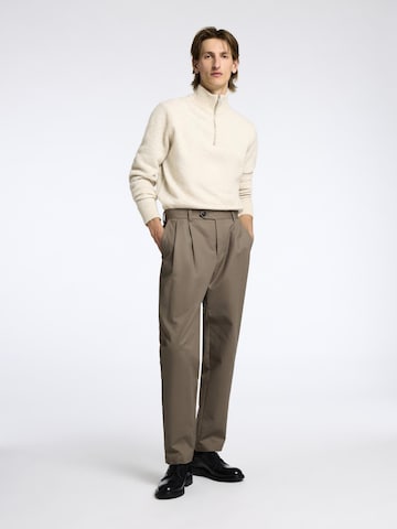 Regular Pantalon à pince SELECTED HOMME en marron