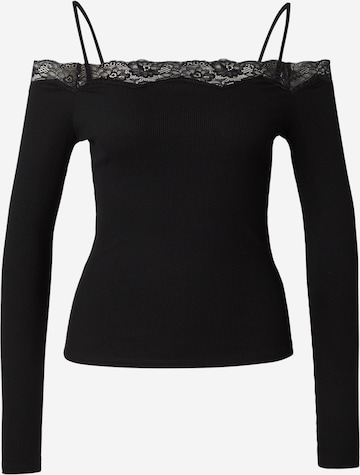 juoda ABOUT YOU Marškinėliai 'Letizia': priekis