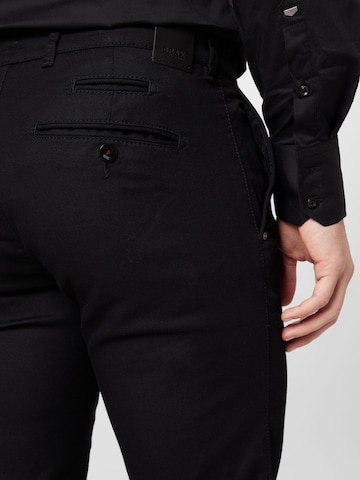 BRAX - Slimfit Calças chino 'Fabio' em preto