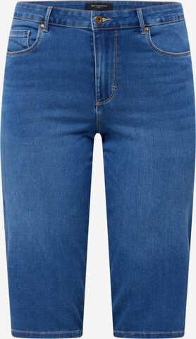 ONLY Carmakoma Skinny Shorts 'AUGUSTA' in Blau: predná strana