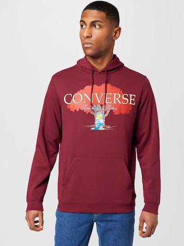 CONVERSE Sweatshirt in Purple: front