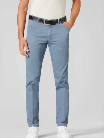 Meyer Hosen Regular Chino Pants in Blue: front