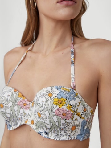 Bandeau Sutien costum de baie 'Havaa' de la O'NEILL pe alb