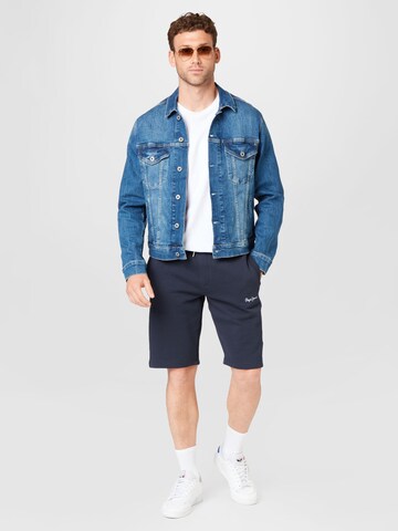 Pepe Jeans Between-Season Jacket 'Pinner' in Blue