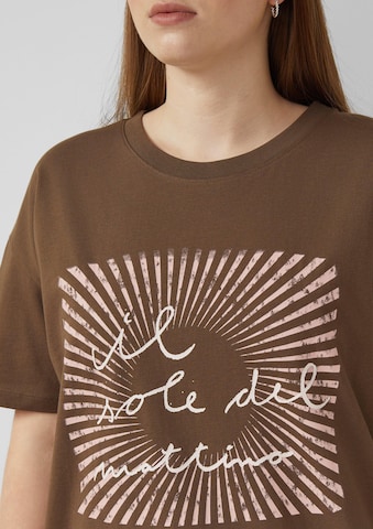 T-shirt QS en marron