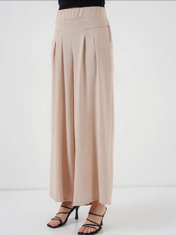 Wide leg Pantaloni con pieghe di Bigdart in beige