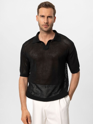 Antioch T-shirt 'Manila' i svart: framsida
