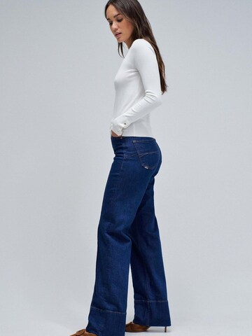 Salsa Jeans Pullover 'Basic Long Sleeve'‌‌ in Weiß: Vorderseite