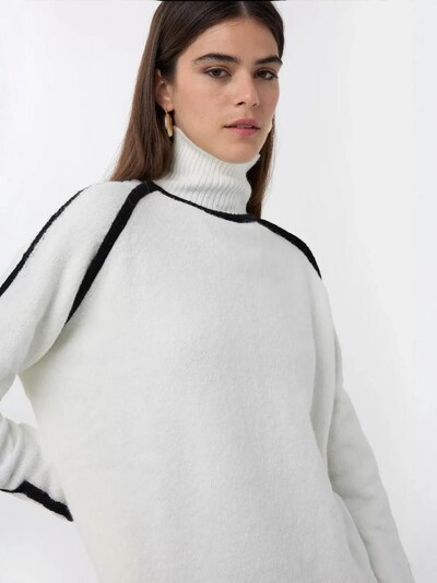 Hiccup Pullover in schwarz / weiß, Produktansicht