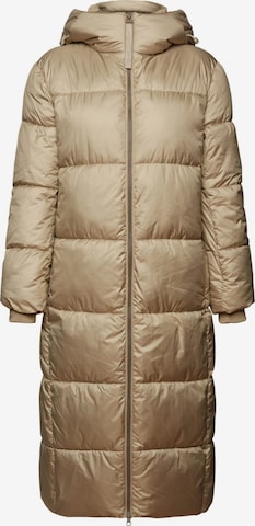 Manteau d’hiver ESPRIT en beige : devant