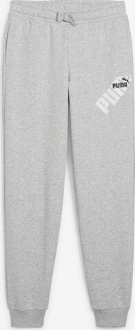 PUMA Tapered Pants 'POWER' in Grey: front