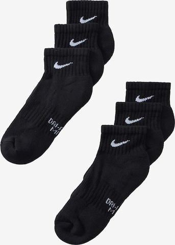 NIKE Athletic Socks 'Everyday' in Black: front