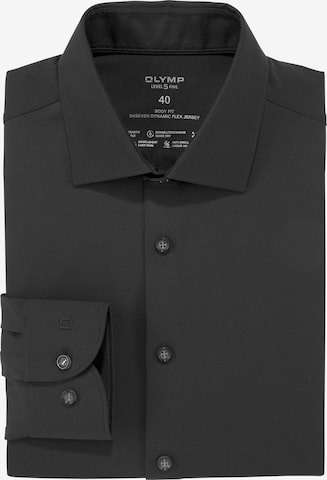 OLYMP Slim Fit Hemd in Schwarz