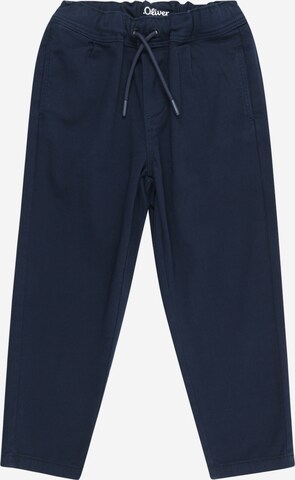 s.Oliver Tapered Broek in Blauw: voorkant