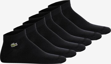 Chaussettes LACOSTE en noir : devant