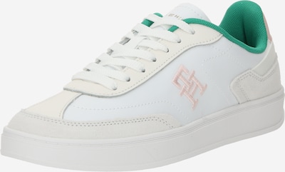 zöld / rózsaszín / fehér / piszkosfehér TOMMY HILFIGER Rövid szárú sportcipők, Termék nézet