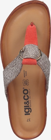 IGI&CO T-Bar Sandals in Beige