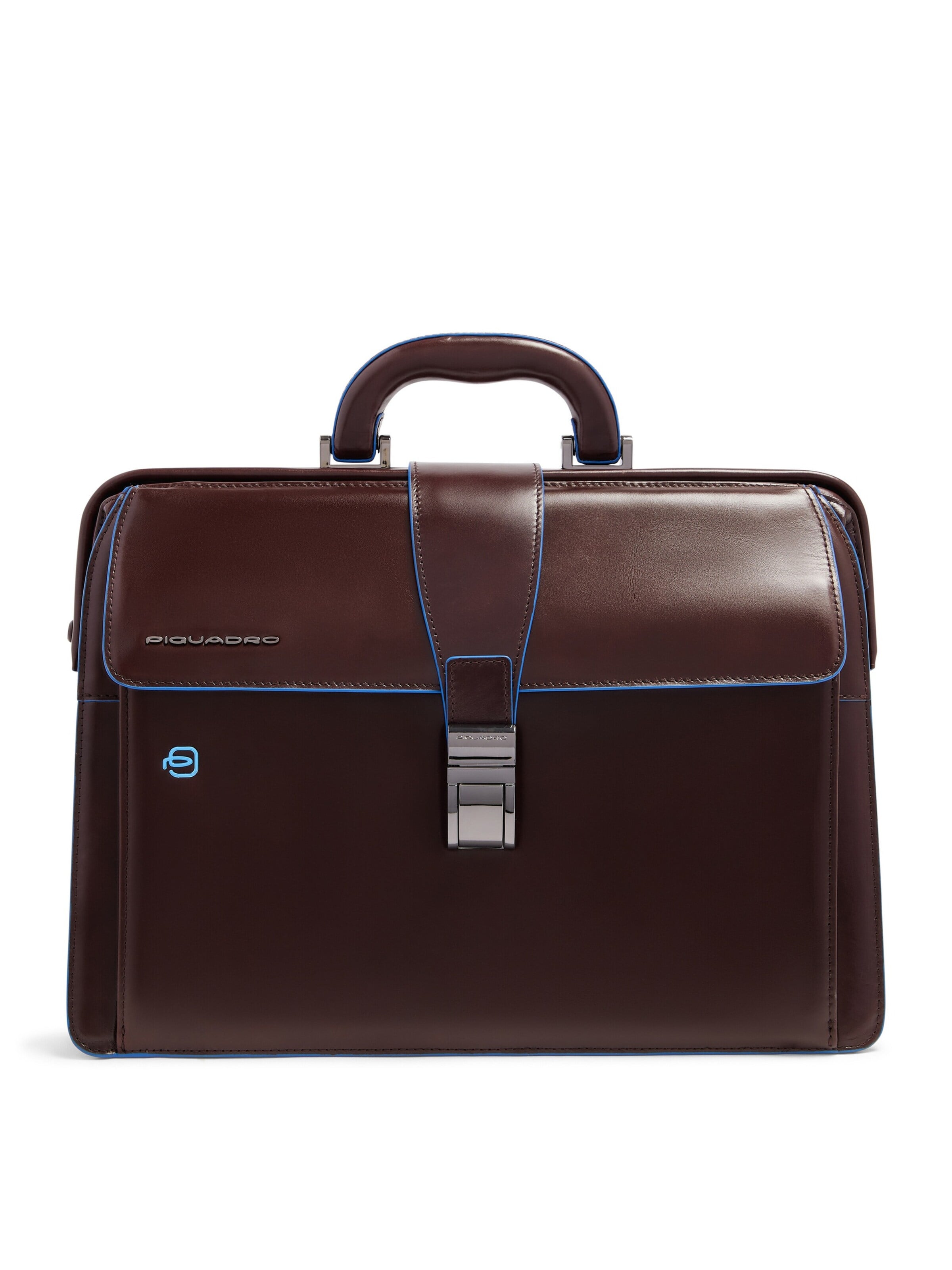 Sac d’ordinateur portable Piquadro en marron : devant