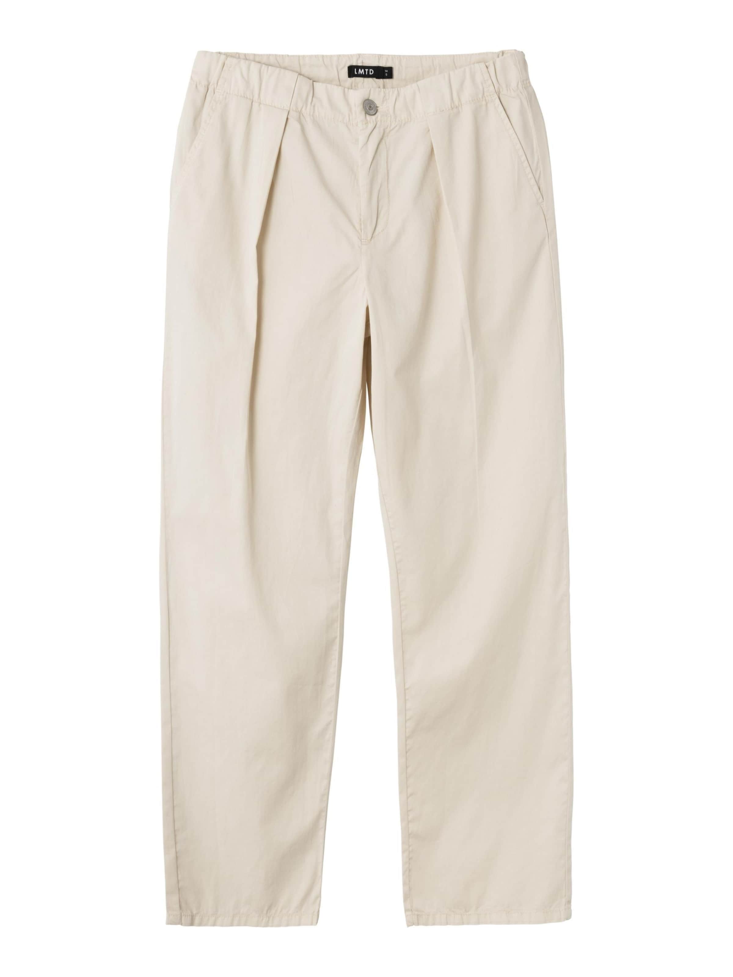 LMTD Loosefit Broek in Beige: voorkant
